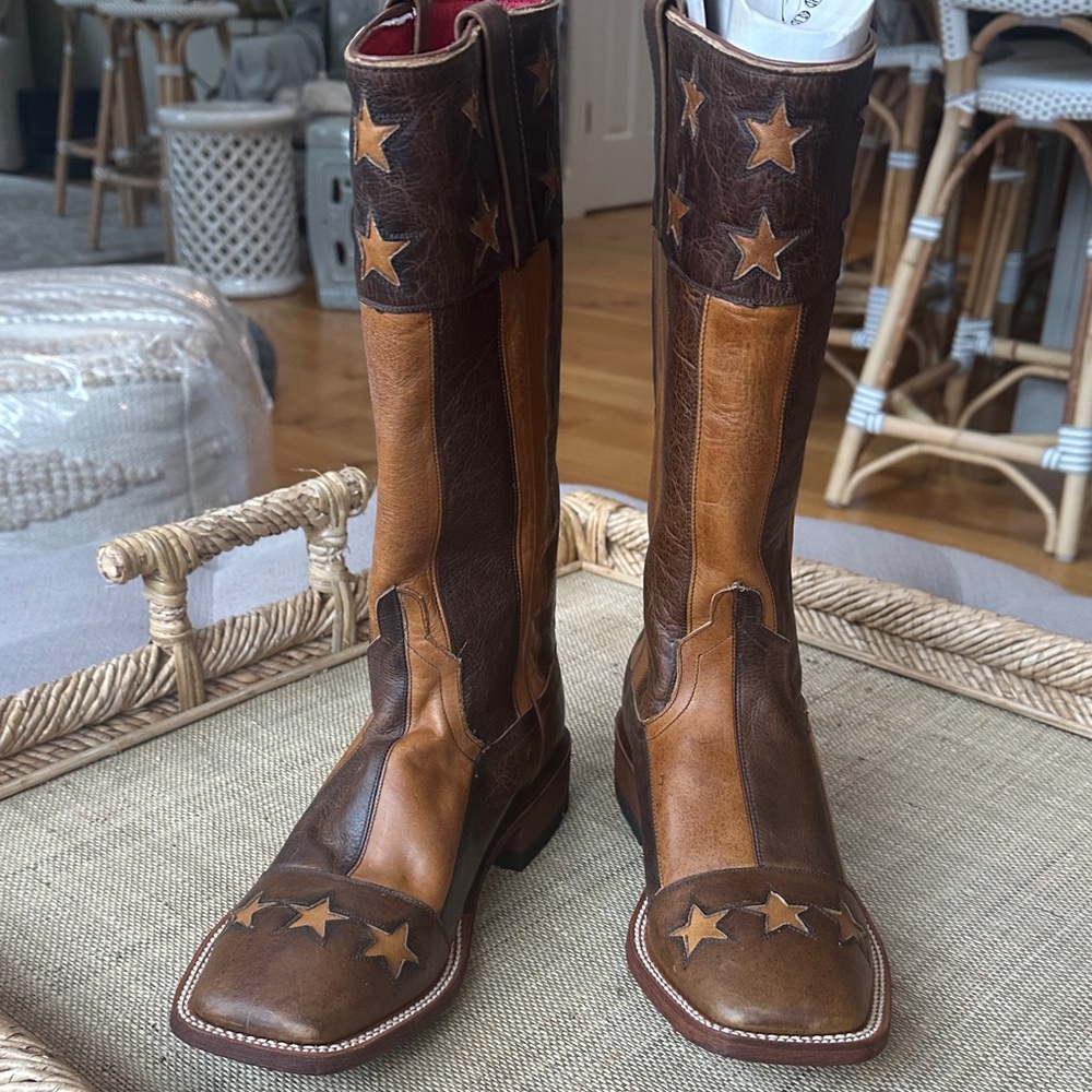 Macie Bean American Flag  Star Heeled cowboy Boots